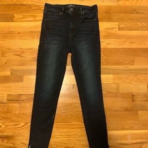 Abercrombie High Rise Dark wash ankle jeans sz 27
